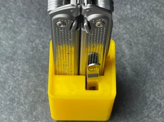 Vertical Leatherman Free P2 1x1 Gridfinity holder