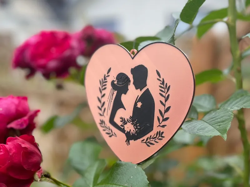 Wedding Decor - Wedding Silhouette Heart