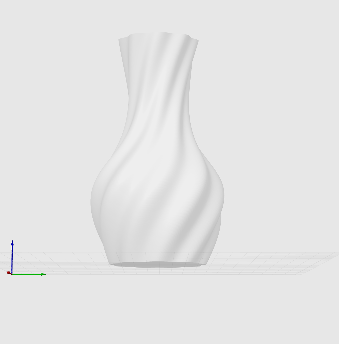 Miniatura 4 do modelo 3D 优雅的花瓶（可装水）