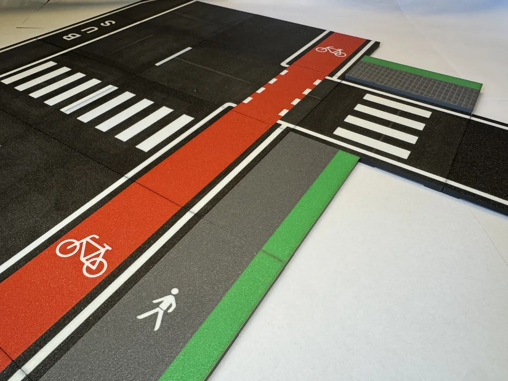 CyberBrick - Modular Road Plates (with markings) - Free 3D Print Model ...