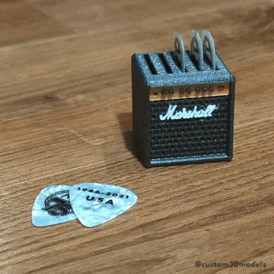 Marshall Guitar Pick Holder | 5 picks view 2