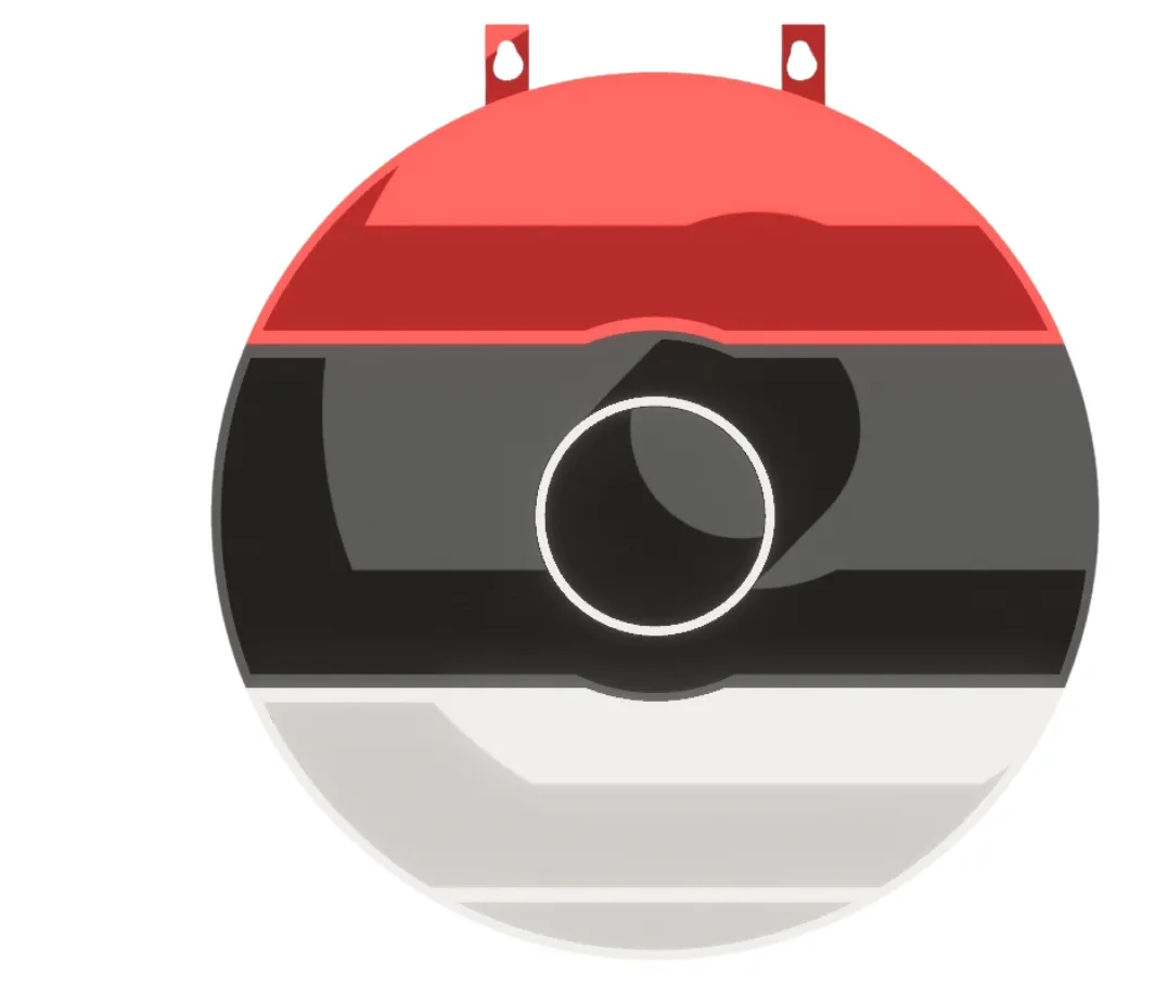 PokeBall inspired Wall Shelf – Pokemon (No AMS) view 2
