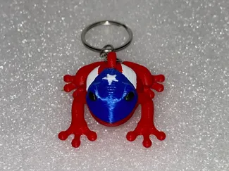 Puerto Rican Coqui (Frog) Keychain