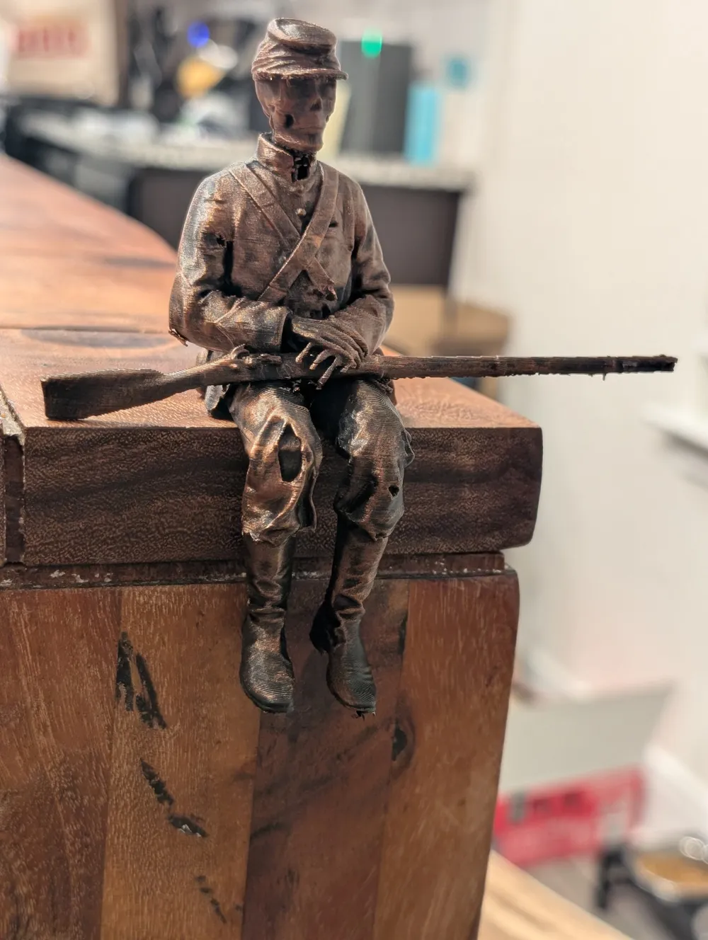 Fantôme assis de la Guerre de Sécession I Soldat spectral de l'Union ...
