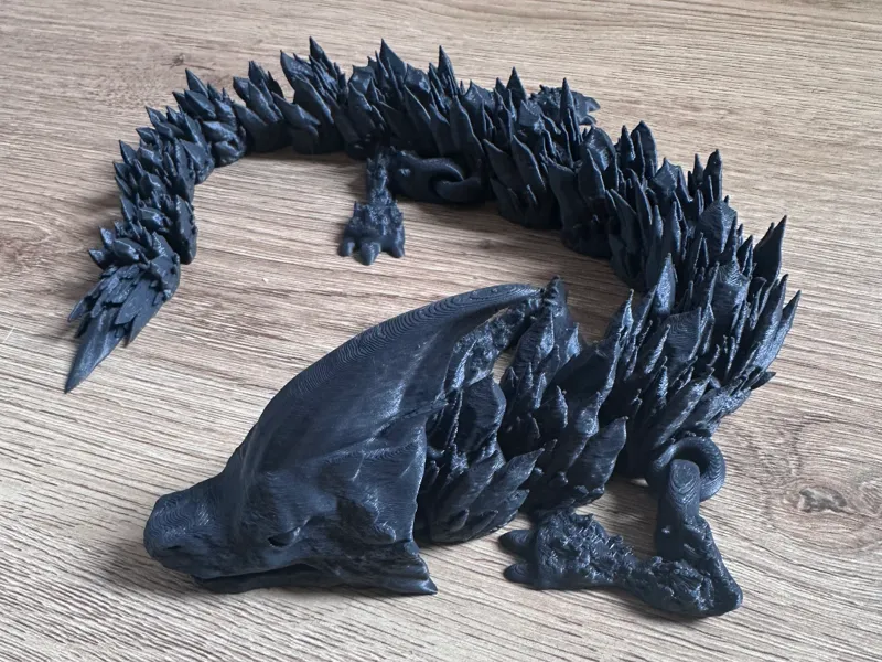 Print-in-Place Flexi Glacier Dragon