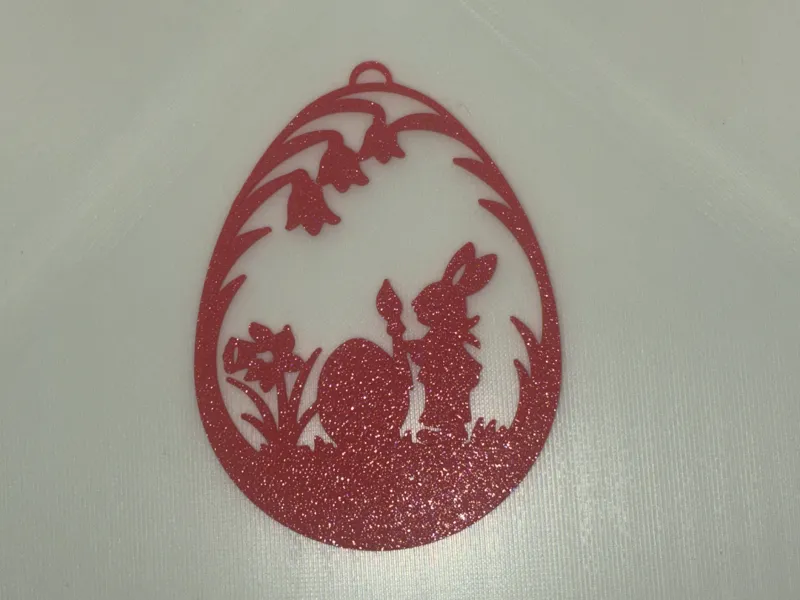Easter Decoration - Egg with Easter bunny painting