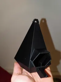 Nichoir hexagonal suspendu avec perchoir et auvent — photo 5