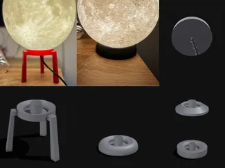 Lithophane Moon Stand