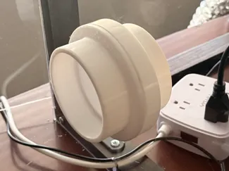 Thread-Lock Vent Connector 3D Printer Enclosure