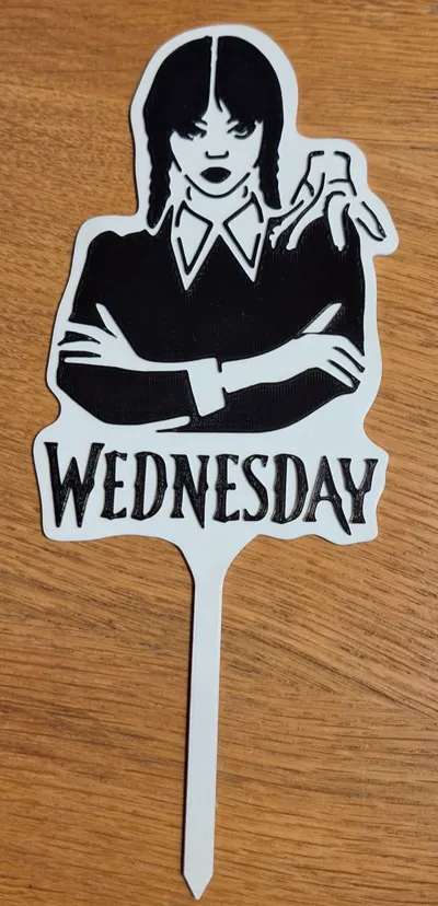 Wednesday cake topper