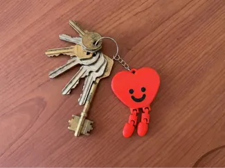Articulated Heart Valentine's day Keychain