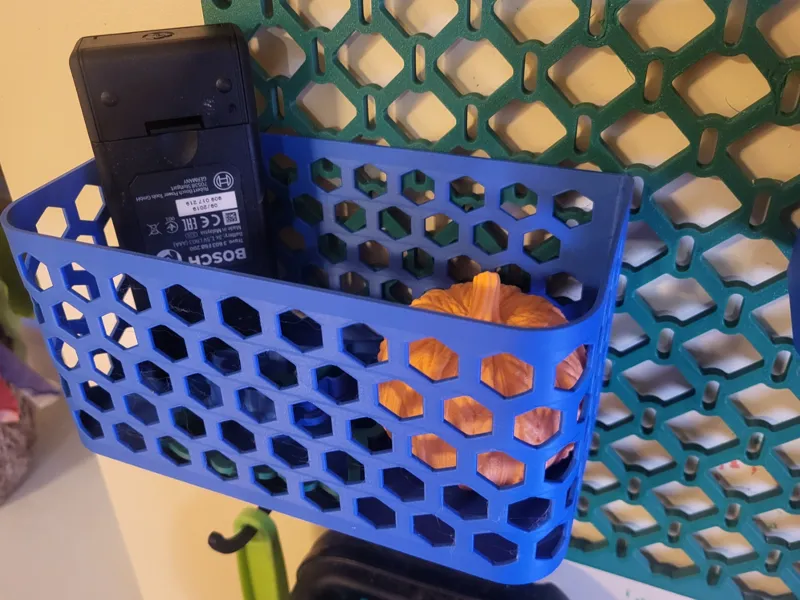 Ikea Skadis storage box hex 