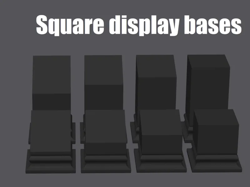 Square Display Bases