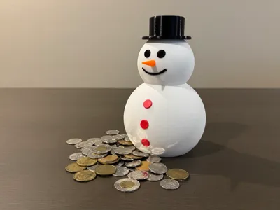 Snowman Piggy Bank