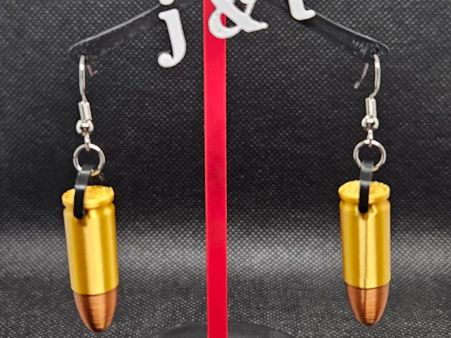 9mm cartridge earrings