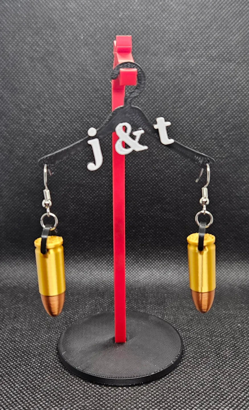 9mm cartridge earrings view 2