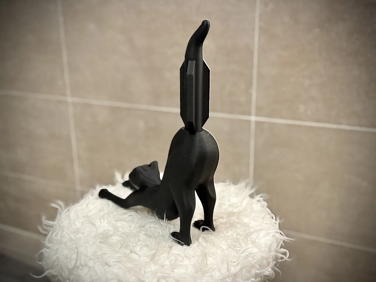 The Stretching Cat Toilet Paper Holder view 3
