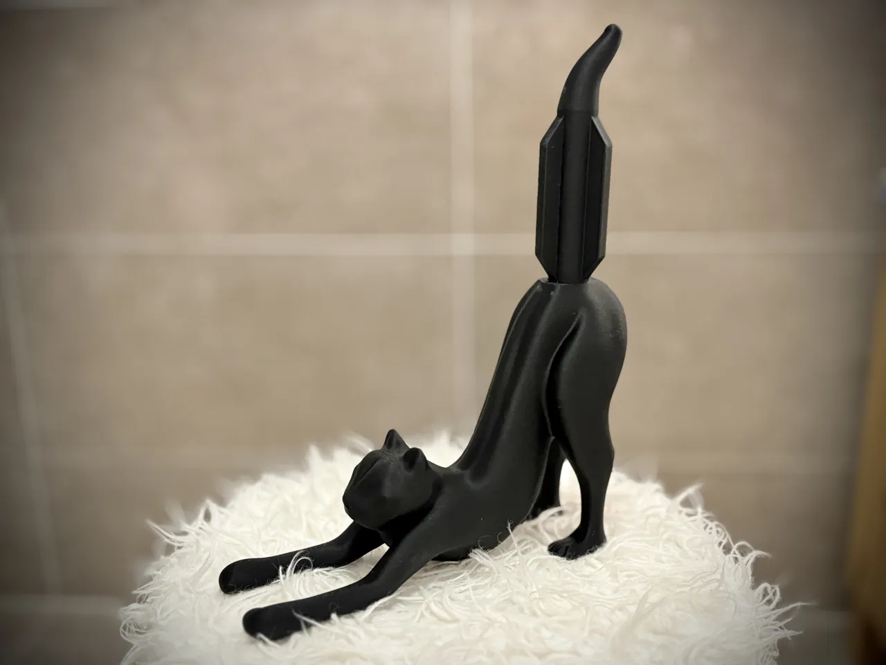The Stretching Cat Toilet Paper Holder view 2