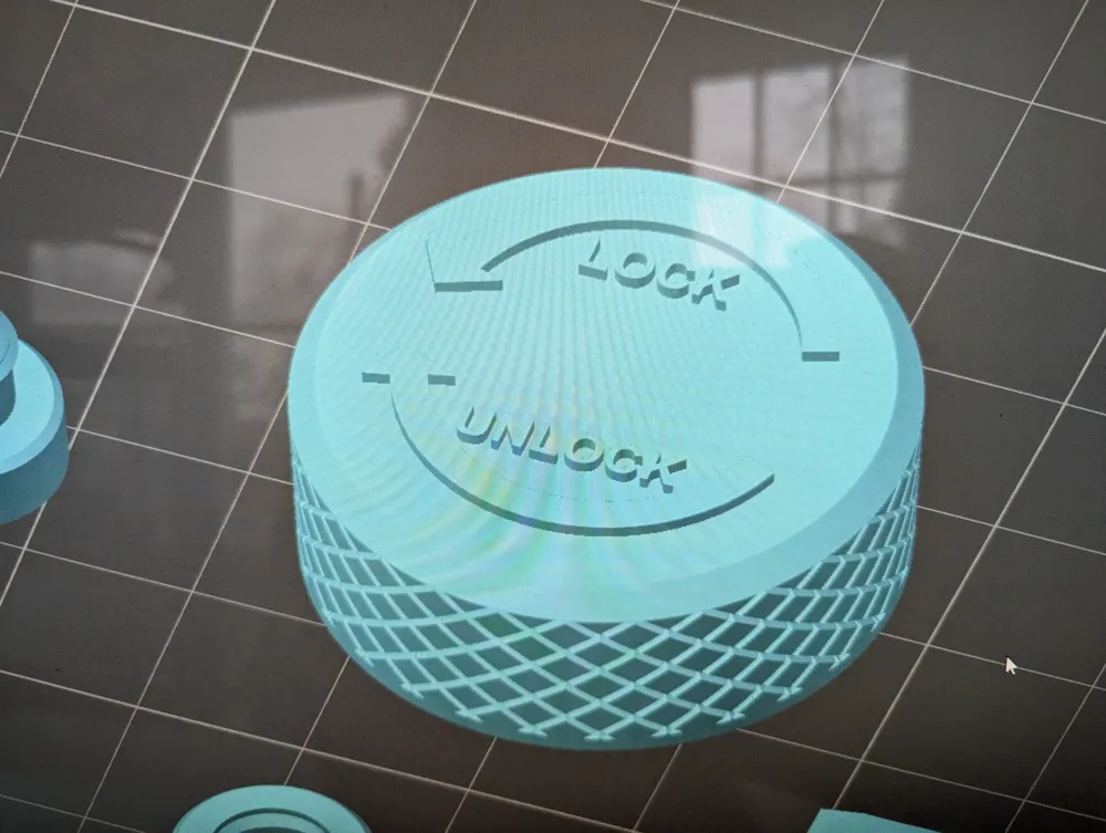 Lock Unlock Knob Remixed by DangrousDave - MakerWorld