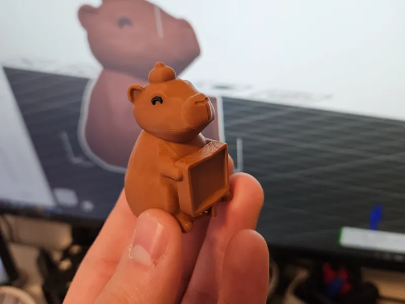 Capybara with Sign – Nomad Sculpt