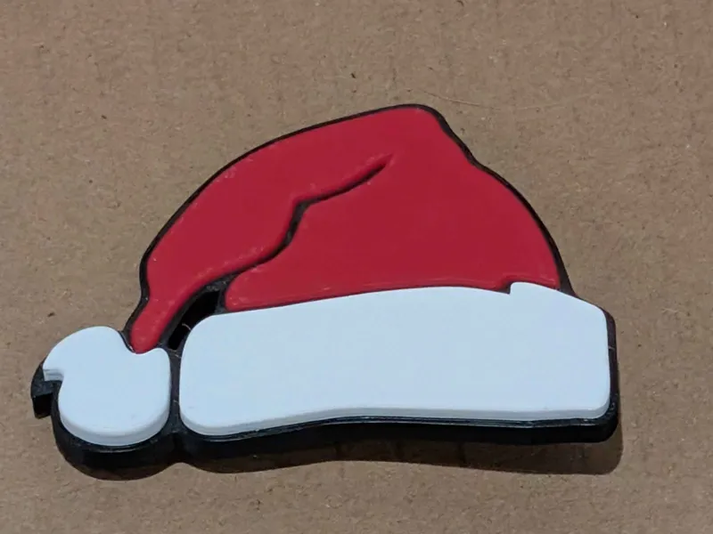Santa Hat Pin/Badge