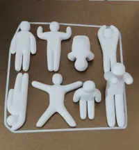 flat placement minimal support structures