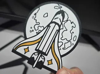 The Last of US Ellie's Space Rocket Pin Badge