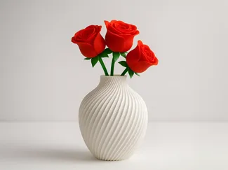 Modern Home Decor Vase – Spiral Flow Design