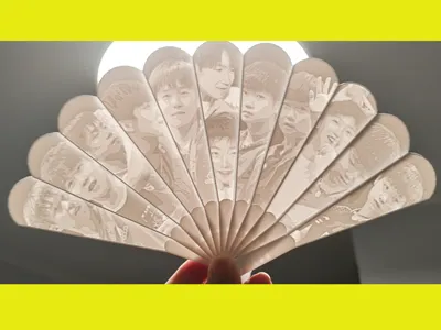 Sha Tou lithophane fan