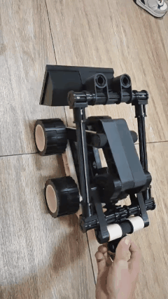 Miniatura 1 do modelo 3D 可动推土机玩具 | 铲斗升降工程车 | 简易组装3D打印模型