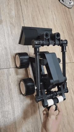 可动推土机玩具 | 铲斗升降工程车 | 简易组装3D打印模型