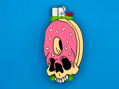 Donut lighter case
