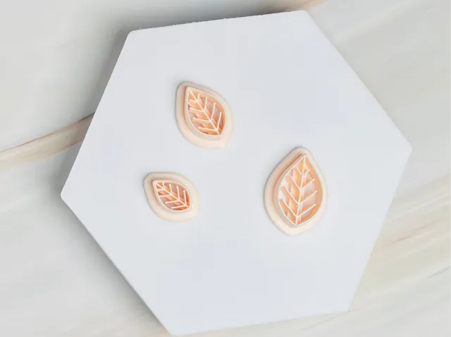 Leaf Polymer Clay Earrings Cutter