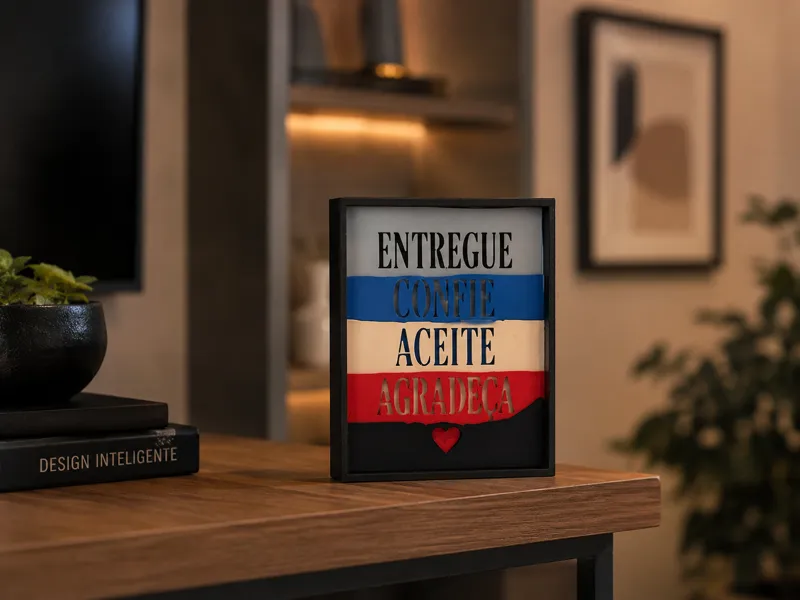 Shadow Box • Entregue, Confie, Aceite, Agradeça