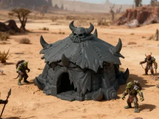 Orc Tribal Bone Hut - DND terrain