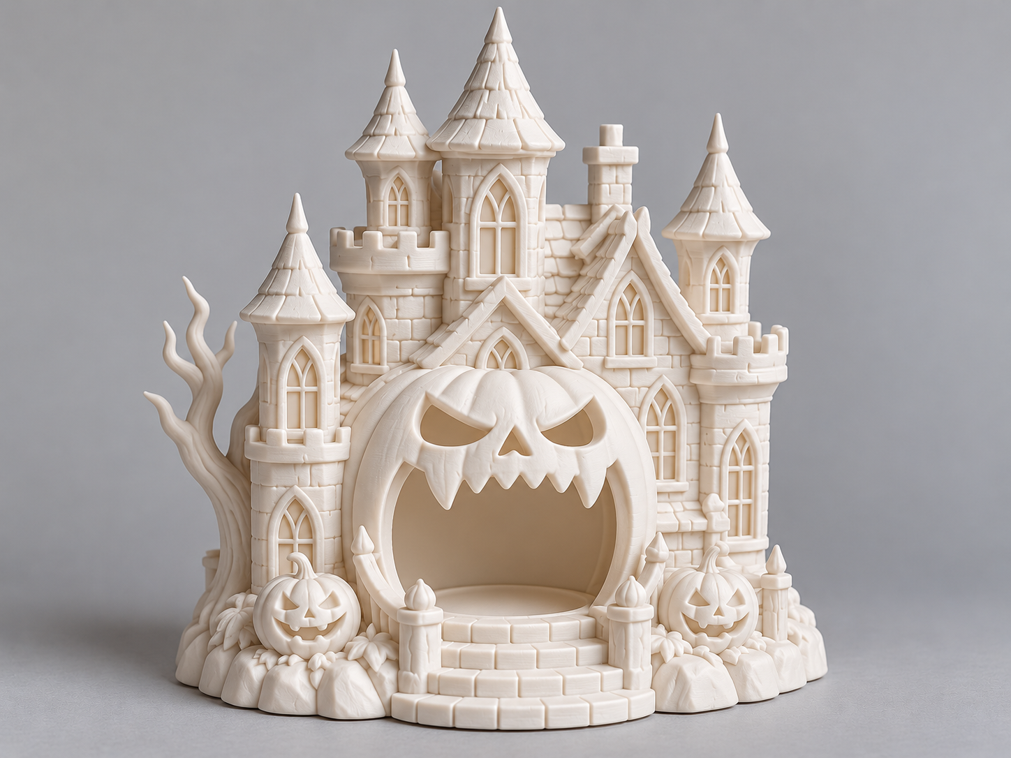 Halloween LED Tealight Holder – Haunted Castle - 1
