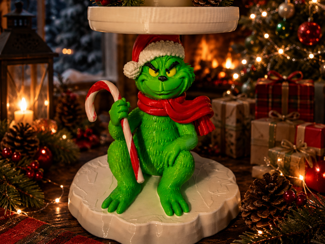 No AMS Grinch Candle Pedestal - 1