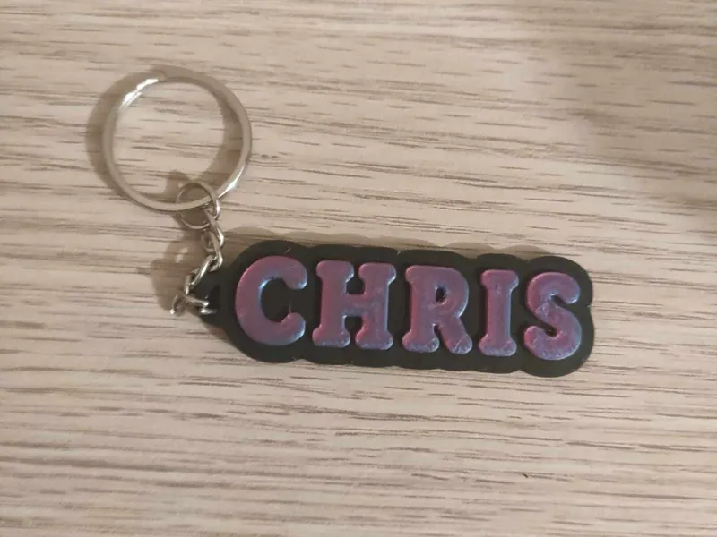 Llavero de nombre Chris