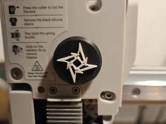 Bambulab A1 Metallica ninja star extruder button