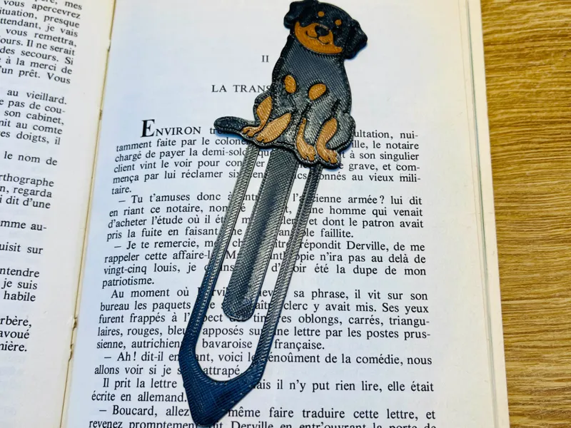 Cute Rottweiler Dog Keychain