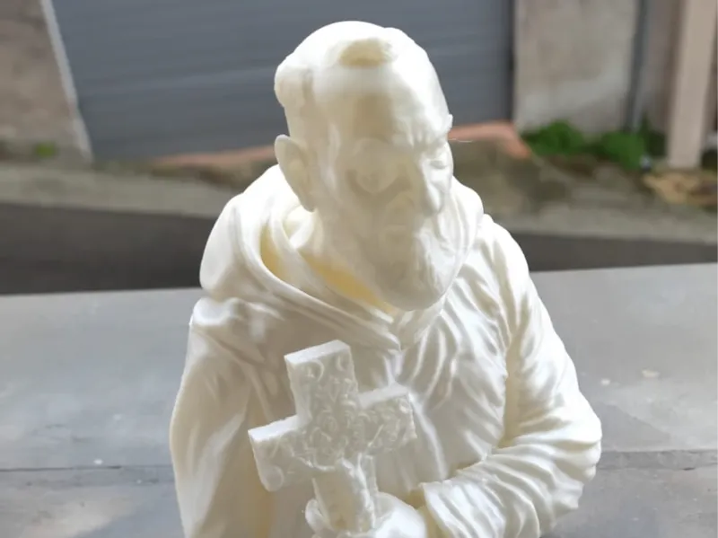 PADRE PIO - FATHER PIUS BUST with 2 heads