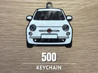 Fiat 500 - Keychain (Black lights)