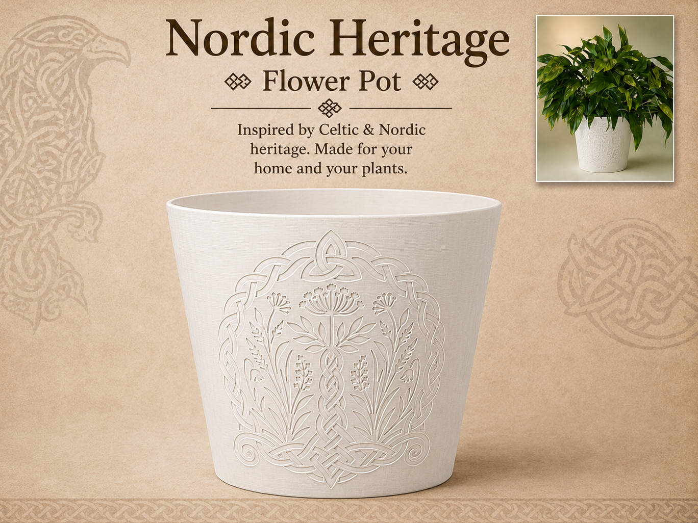 Nordic Heritage Flower Pot