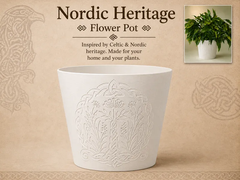 Nordic Heritage Flower Pot