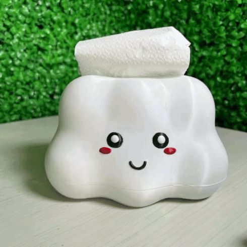 Cute Cloud Tissue Box - STL & 3mf Multicolor