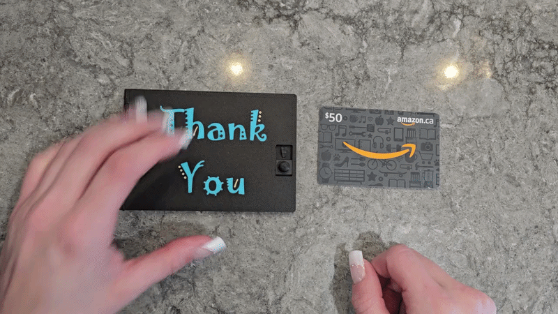 Gift Card Holder – Hinged Locking Case 