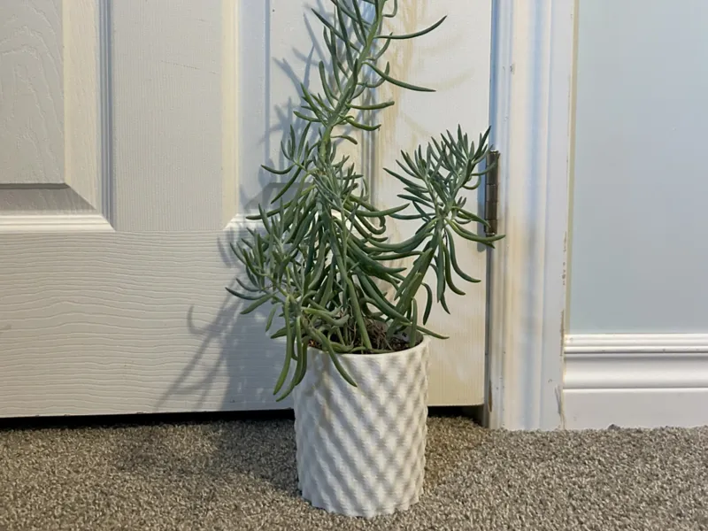 "Broken Diamond" Flower Pot