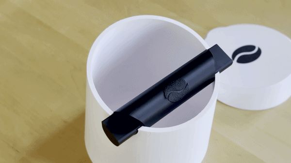 Espresso Knock Box – Countertop Coffee Grounds Bin