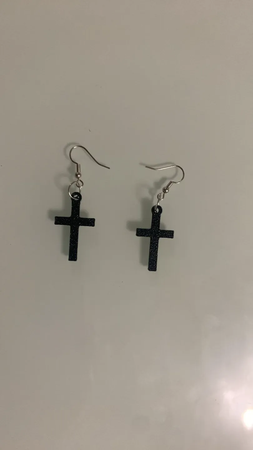 CROSS EARRINGS view 2