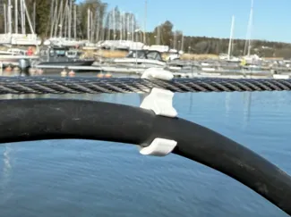Shore Power Cable Holder for Sailboat (Wire Mount)